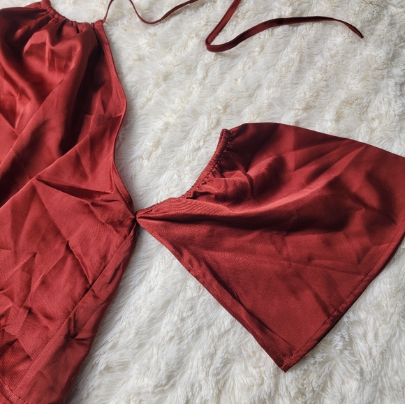 Forever 21 dark red blouse size S - Picture 5 of 5